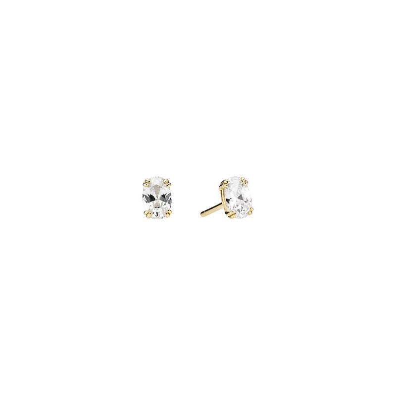 8 kt. Ørestikker m/synt.zirconia ***