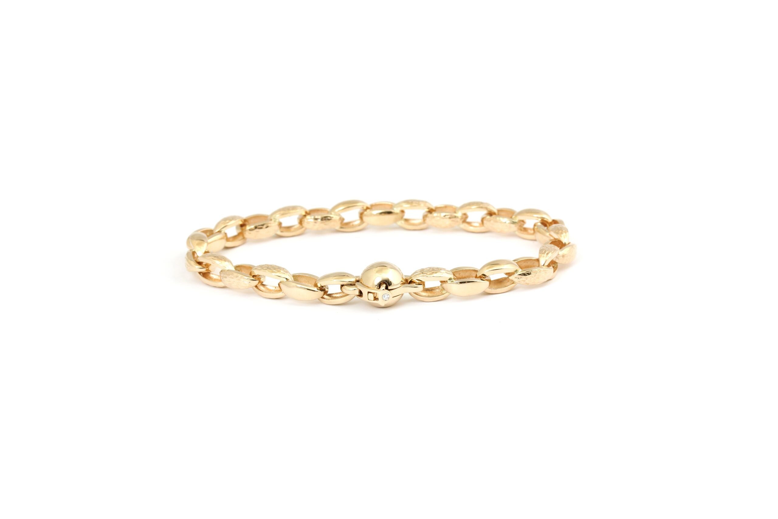 14 kt. armbånd P.Borup m/0,01ct TW/VS