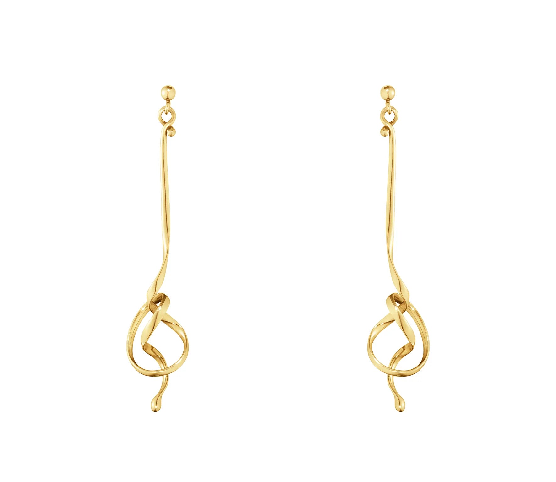 18 kt. Forget Me Knot øreringe