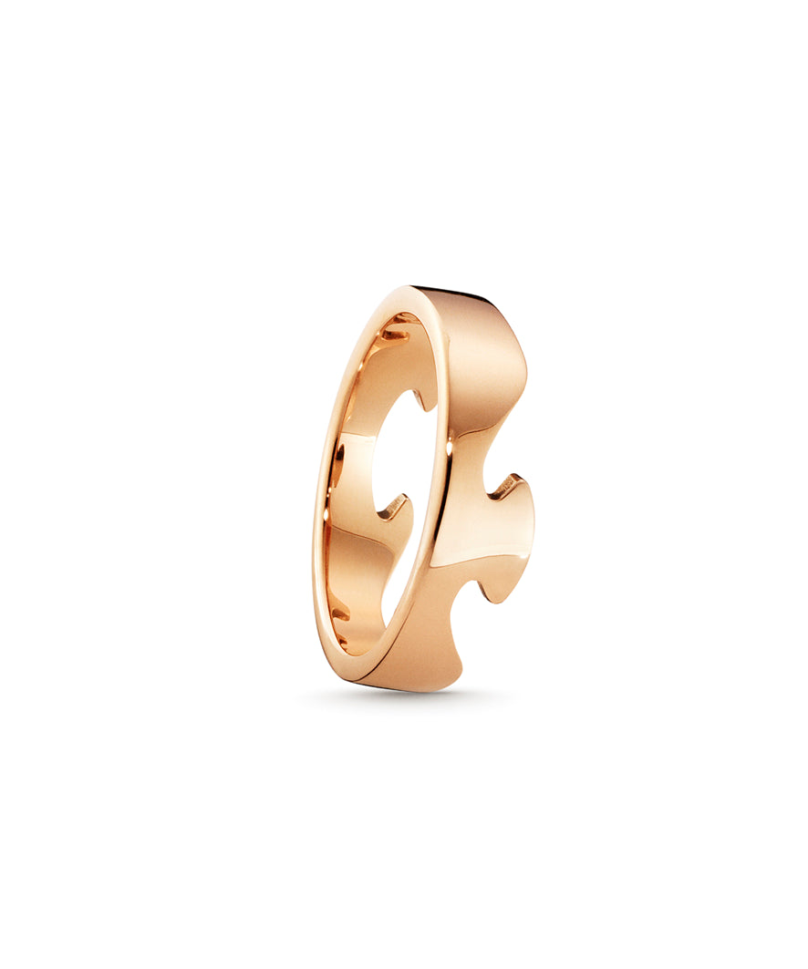 18 kt. fusionsring rosa guld  Ende 1367C