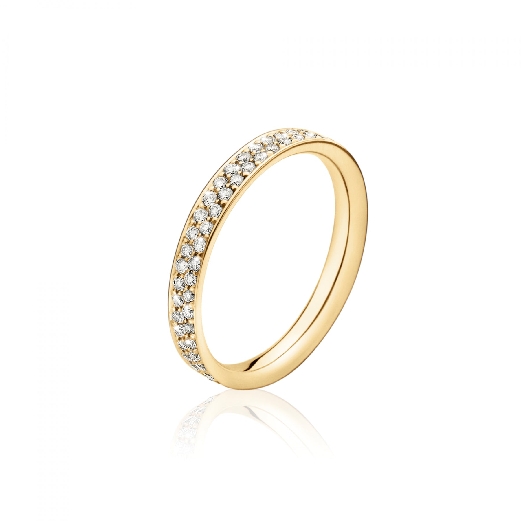18 kt.Magic ring LG 0,52ct.pavé