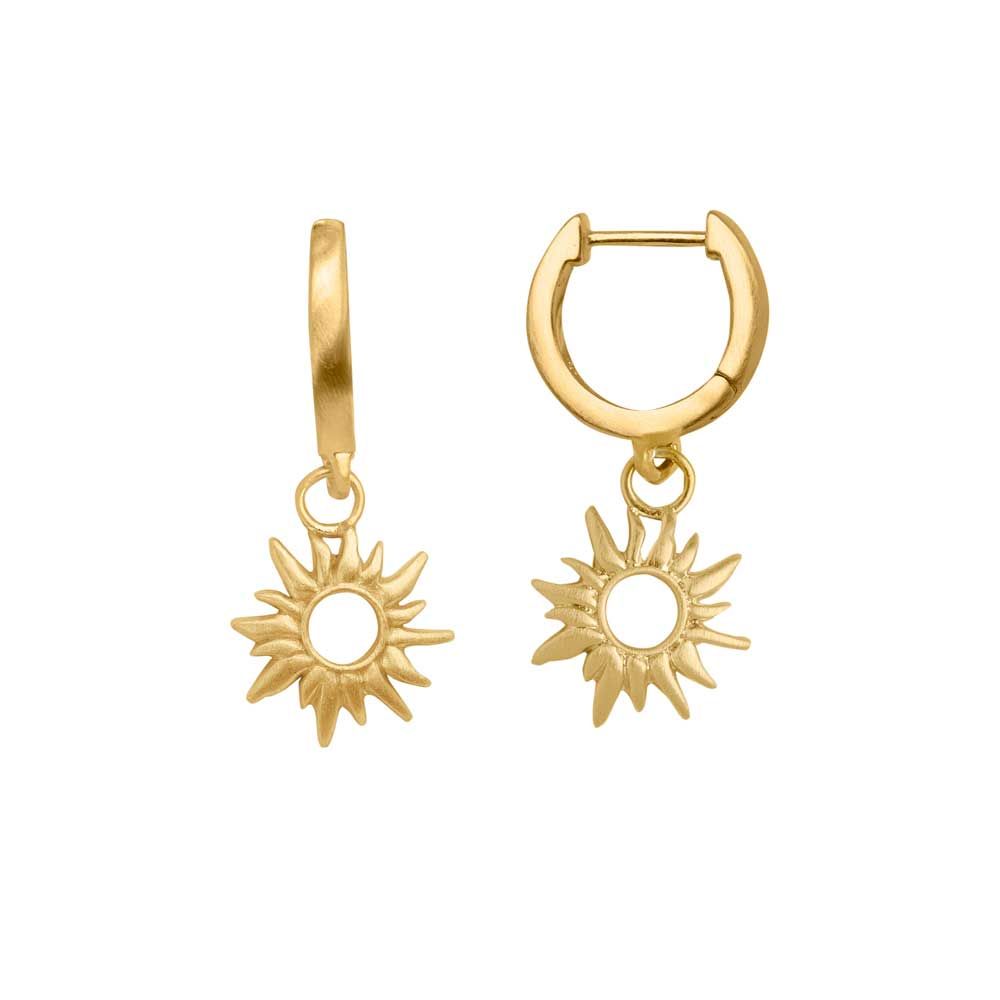 Sun Wild Hoops forgyldte creoler