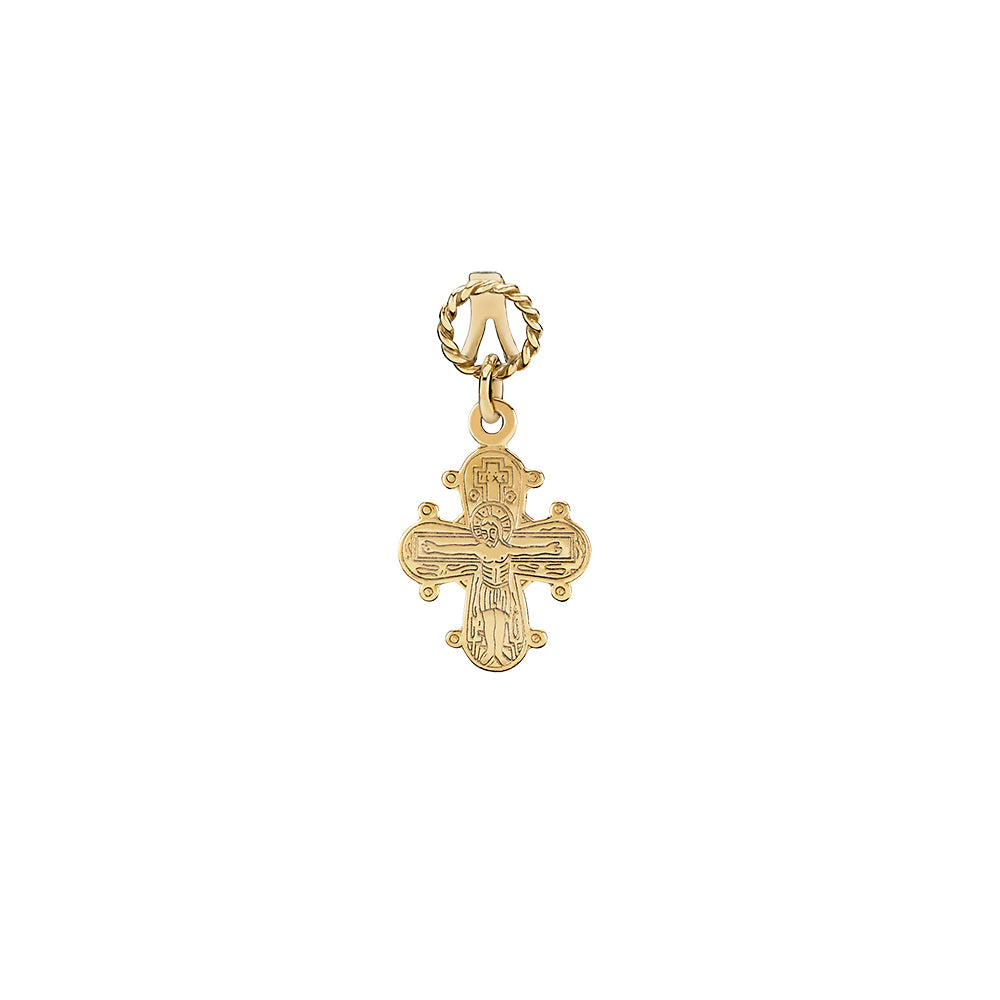 14 kt. Dagmarkors 14x12 mm.