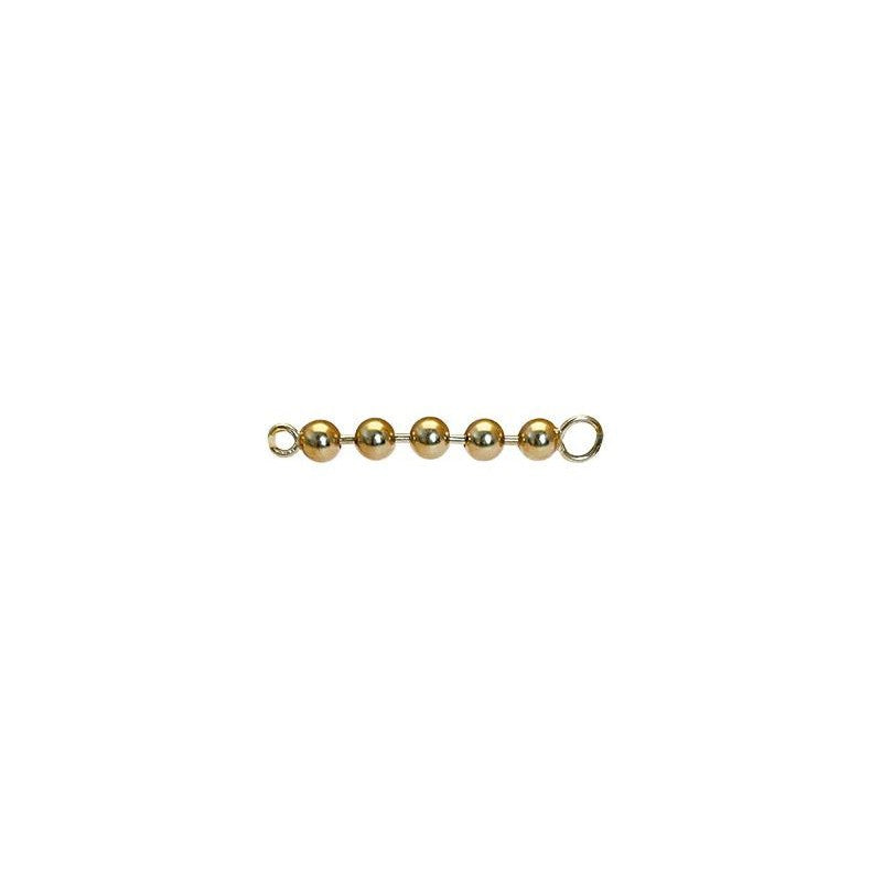 4 mm. sølvkugler forgyldt til armring