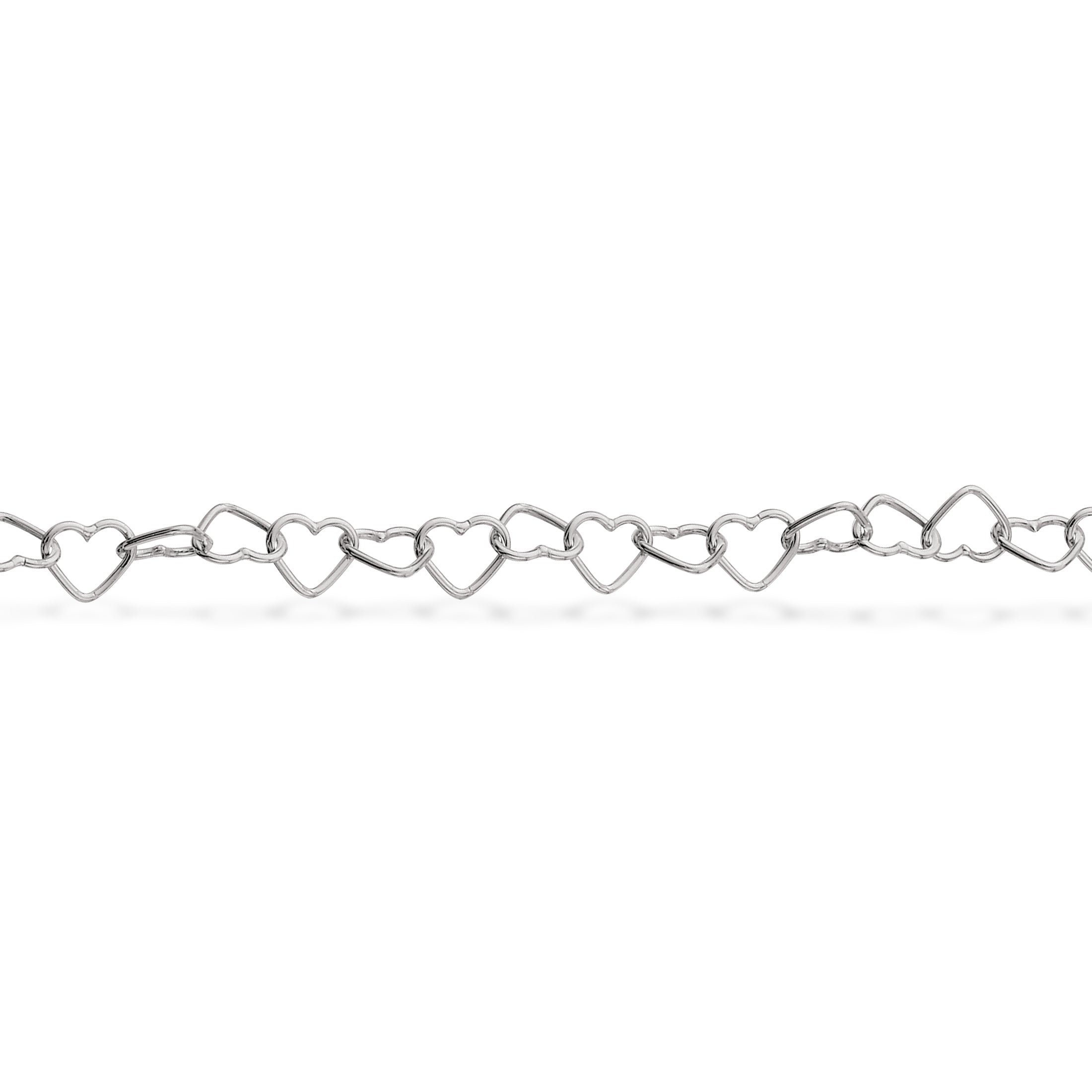 Armbånd hjerter sølv
