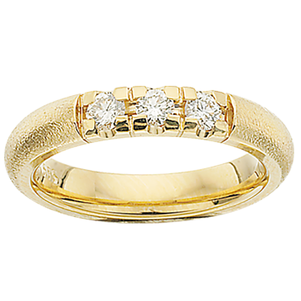 Grace Ring rustik 14 kt. rd. 0,27 H-W/SI