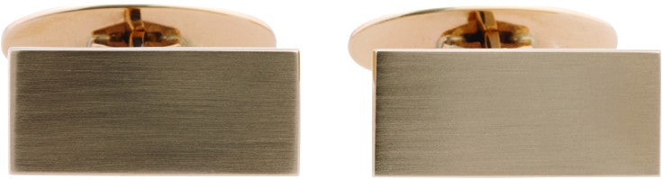 14 kt. Manchetknapper smal 9x21 mm.