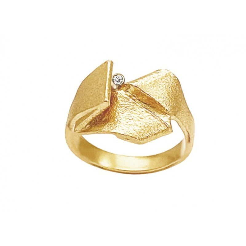 14 kt. Mille Ring No. 5 0,02 ct.W.VS