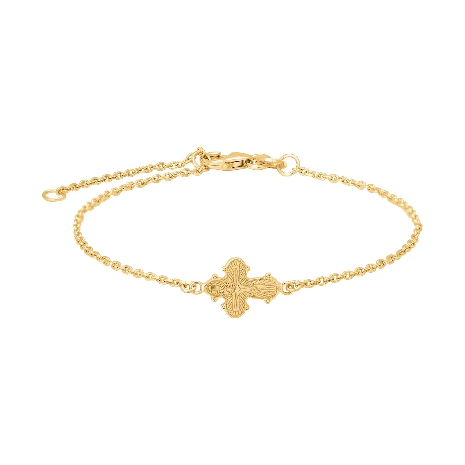 Forgyldt sølvarmbånd m/dagmarkors