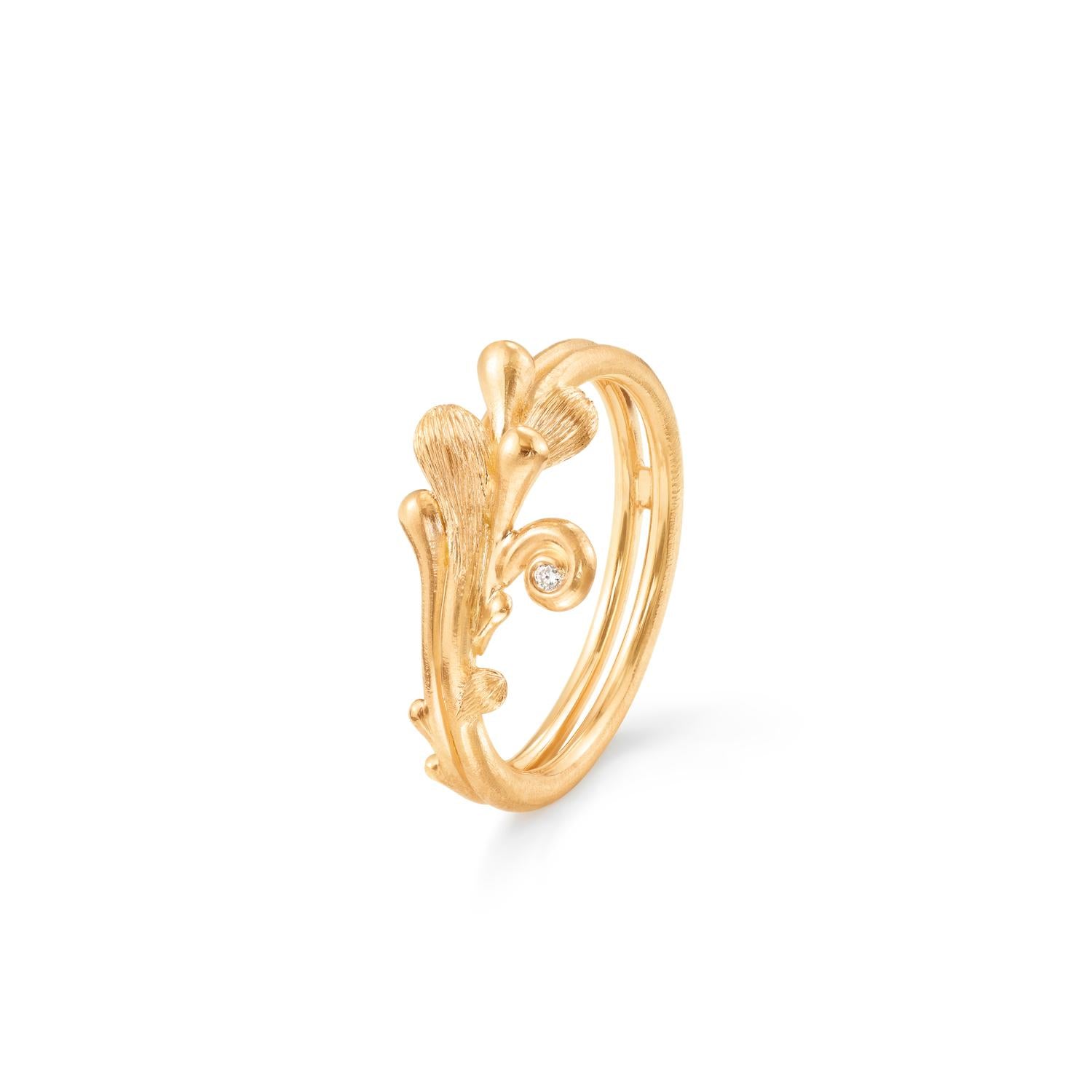 BoHo ring 18 kt. m/1x0,008 ct. TW.VS