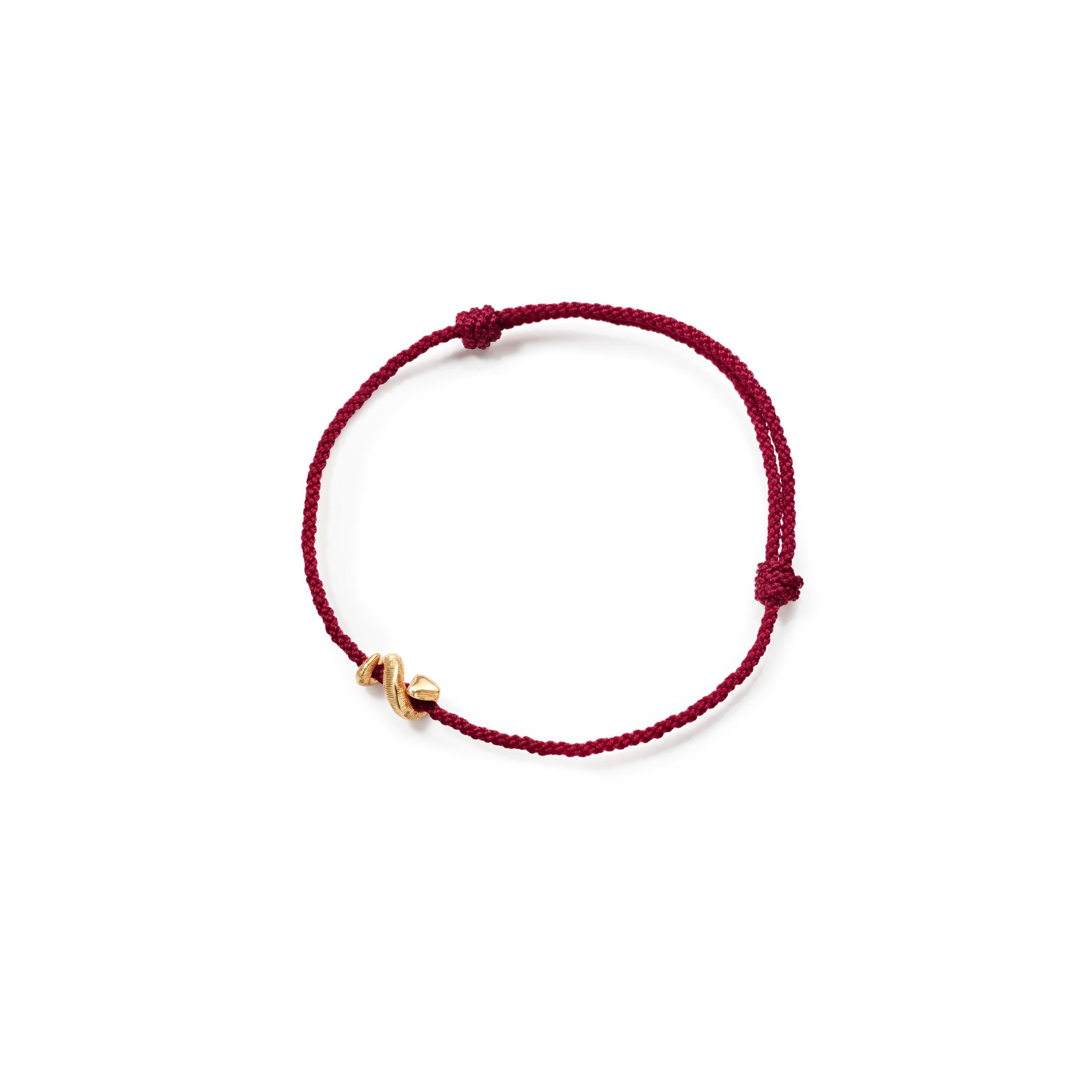 18 kt. Snakes charm mini armbånd