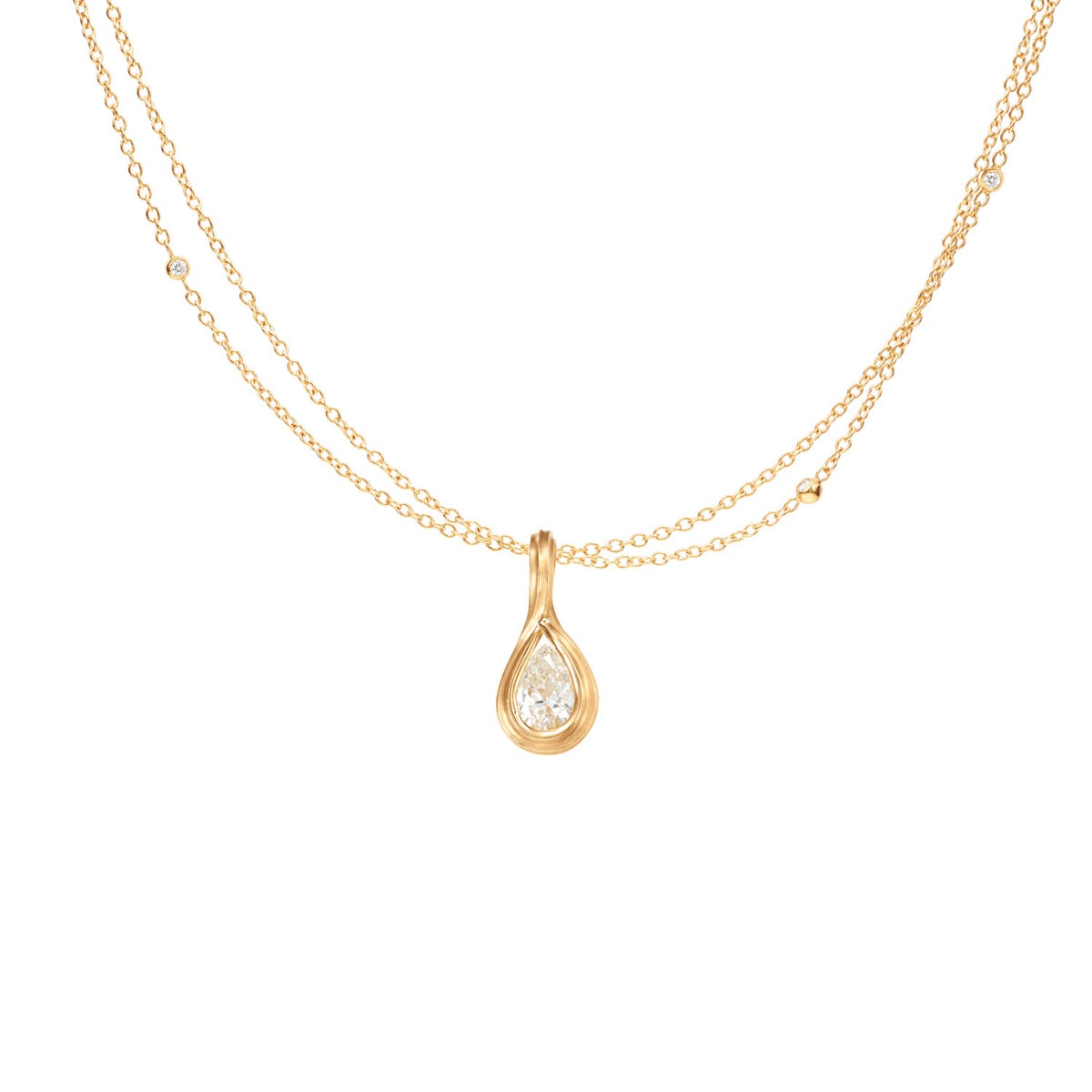 Ocean Drops Solitaire vedhæng i 18 kt. med pæreformet diamant 0.30ct. TW.VS