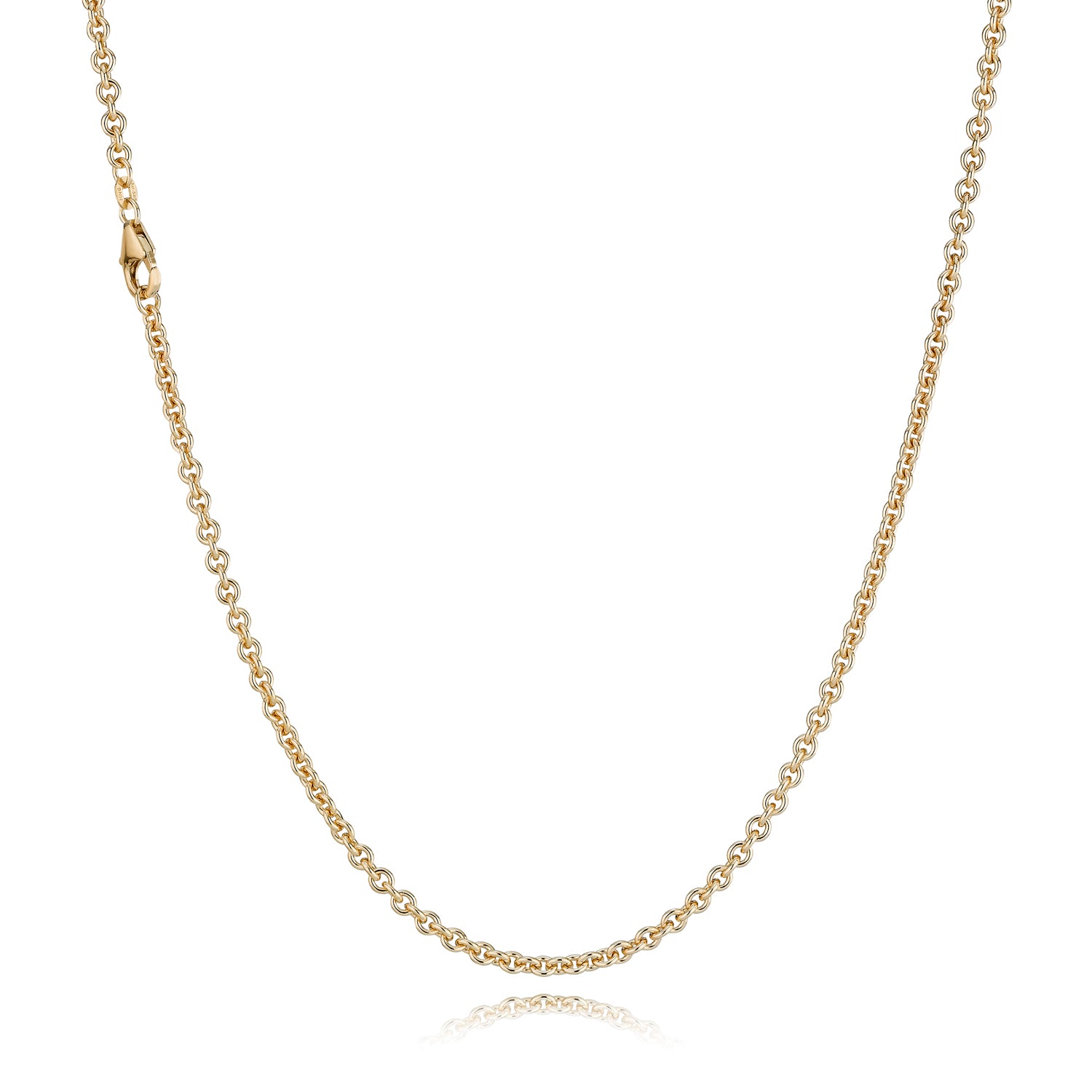 8 kt. rund anker halskæde tråd 060 2,3 mm