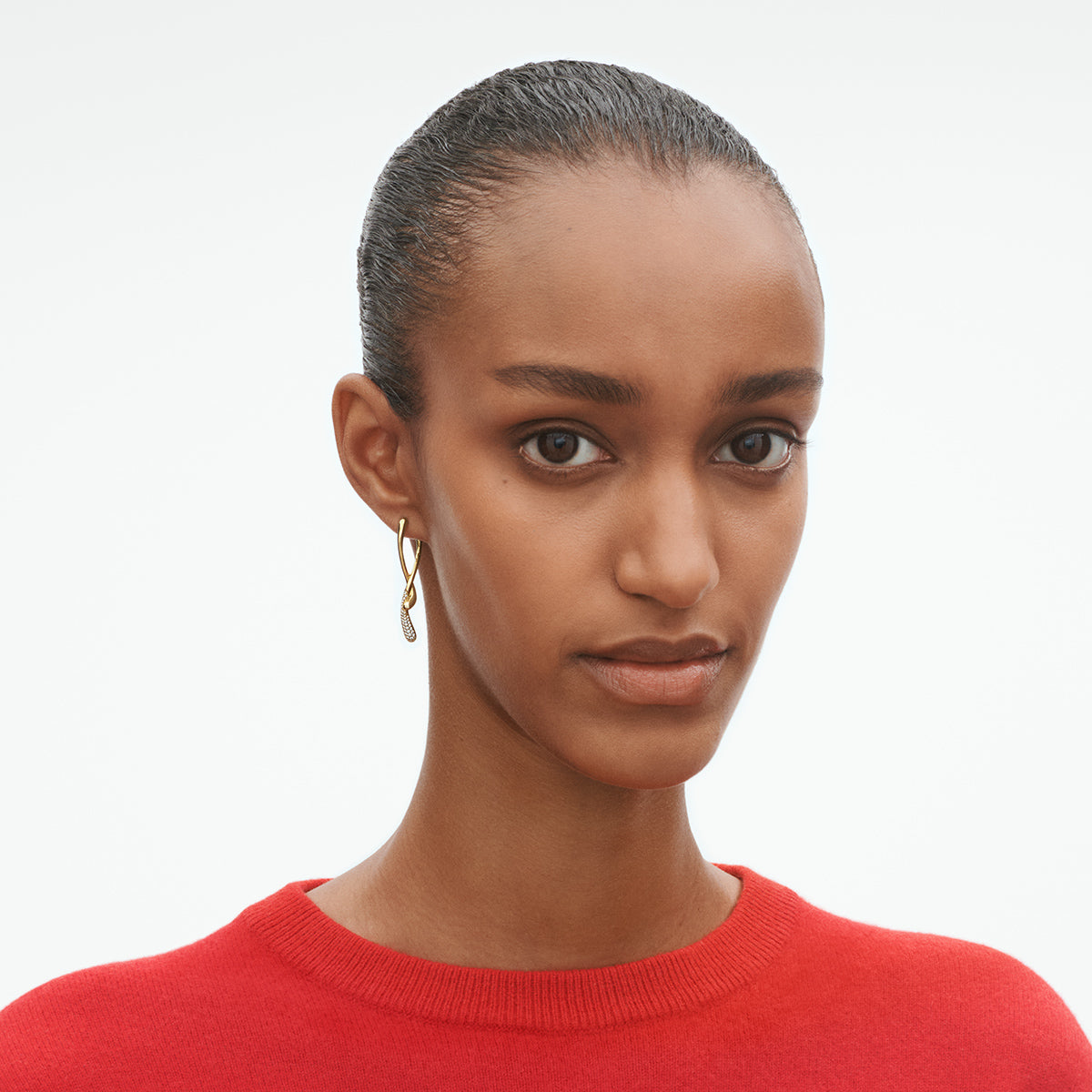 18 kt. Mercy øreringe m/0,37 ct.