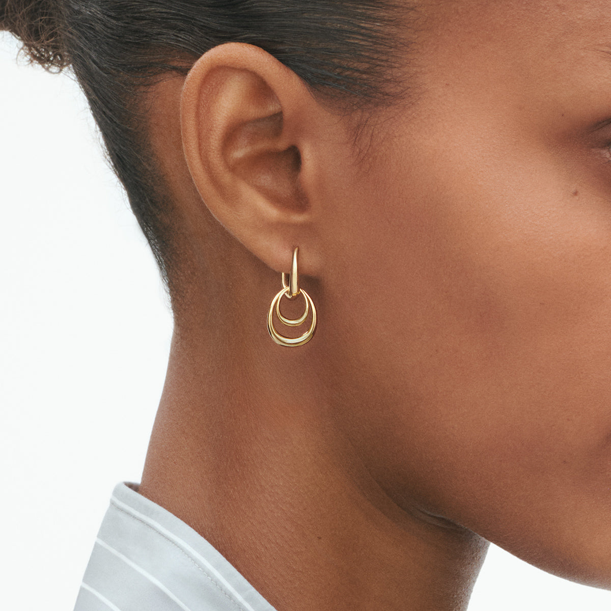 18 kt. Offspring double øreringe lille model