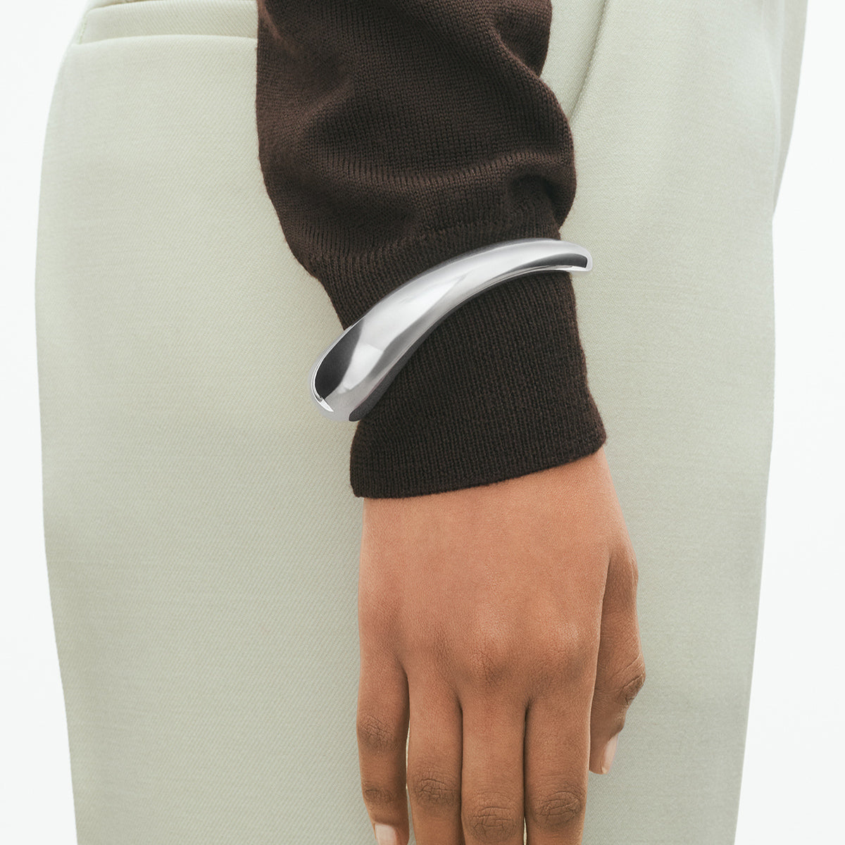 Offspring sølv armring stor model