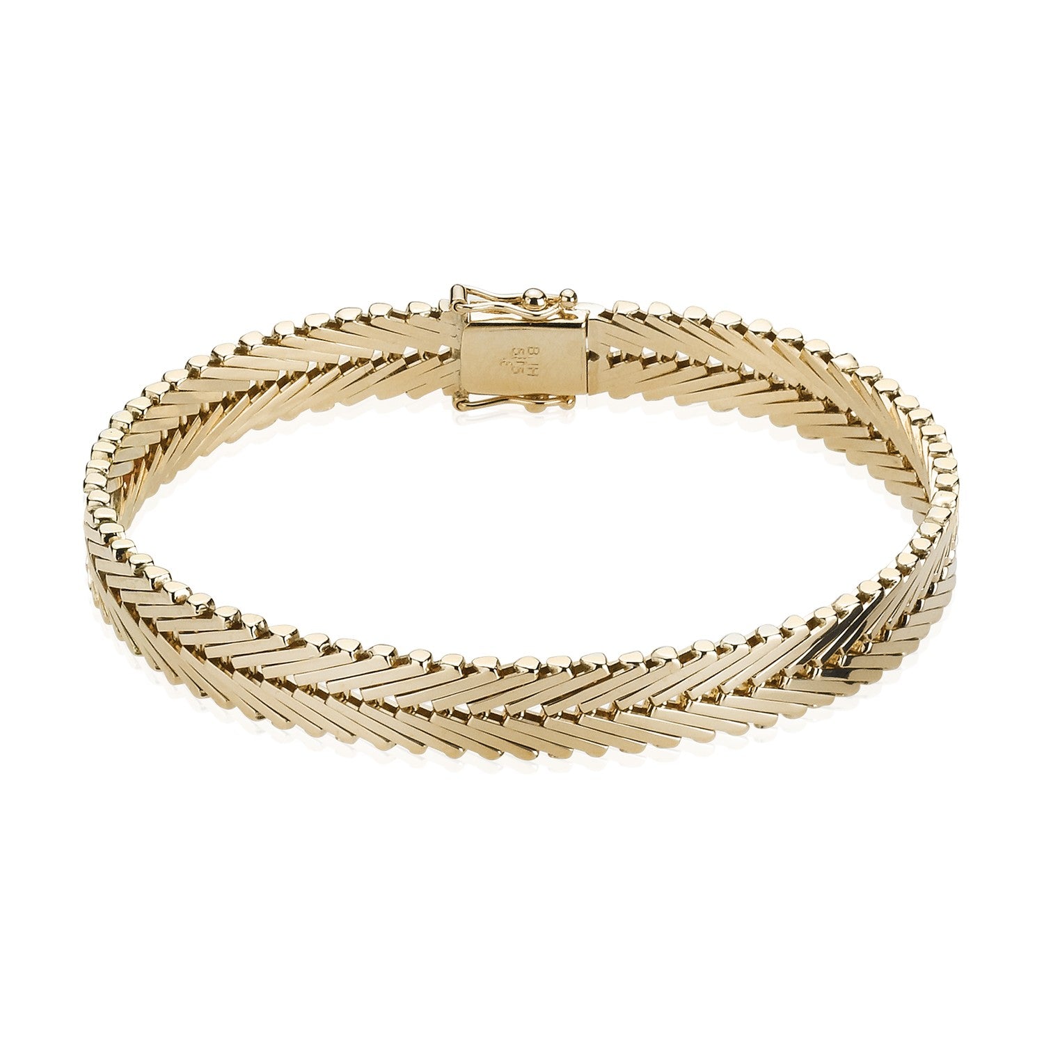 14 kt. geneve armbånd 18,5 cm