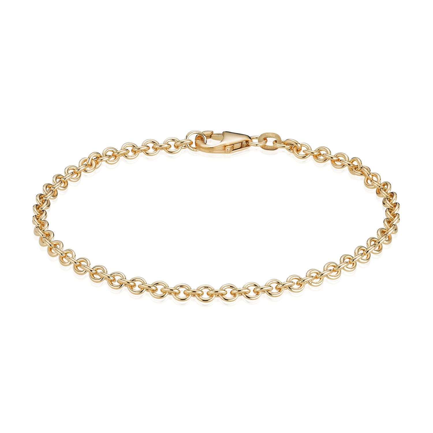14 kt. Barnearmlænke 14-16 cm.