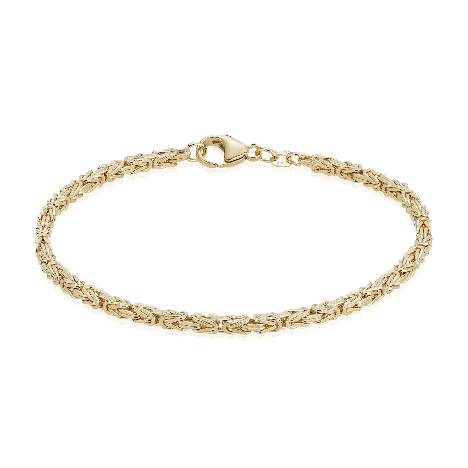 14 kt. Armlænke Konge 21 cm.