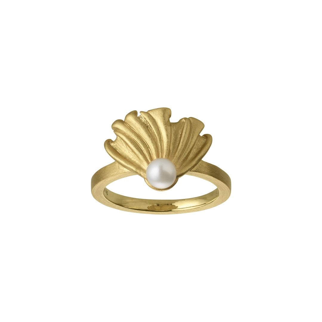 Poppy sølv forgyldt ring byBiehl***