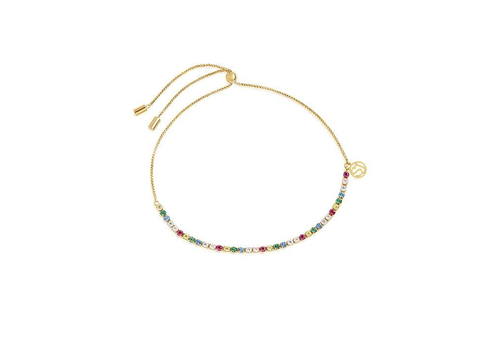 Sølvforgyldt armbånd Ellera tennis