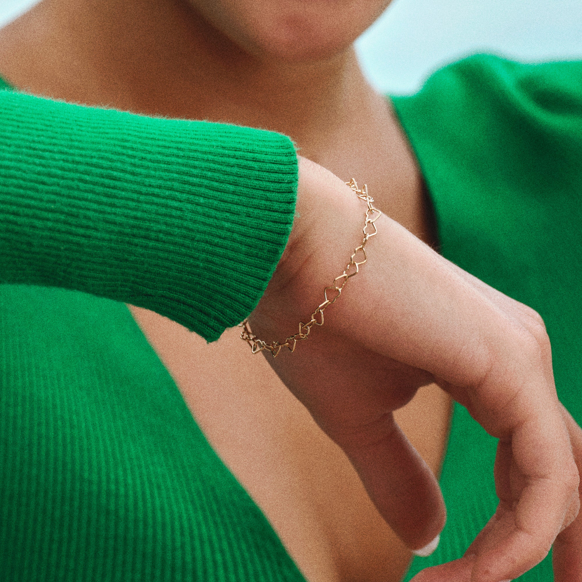 Essentia Heart armbånd forgyldt