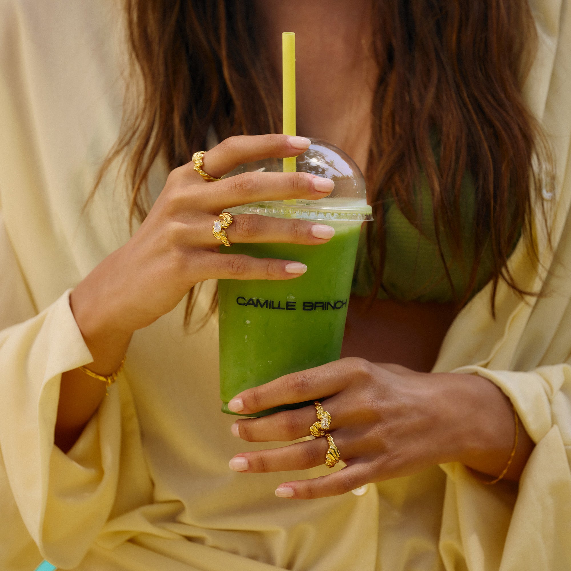Flare Zebra forgyldt ring