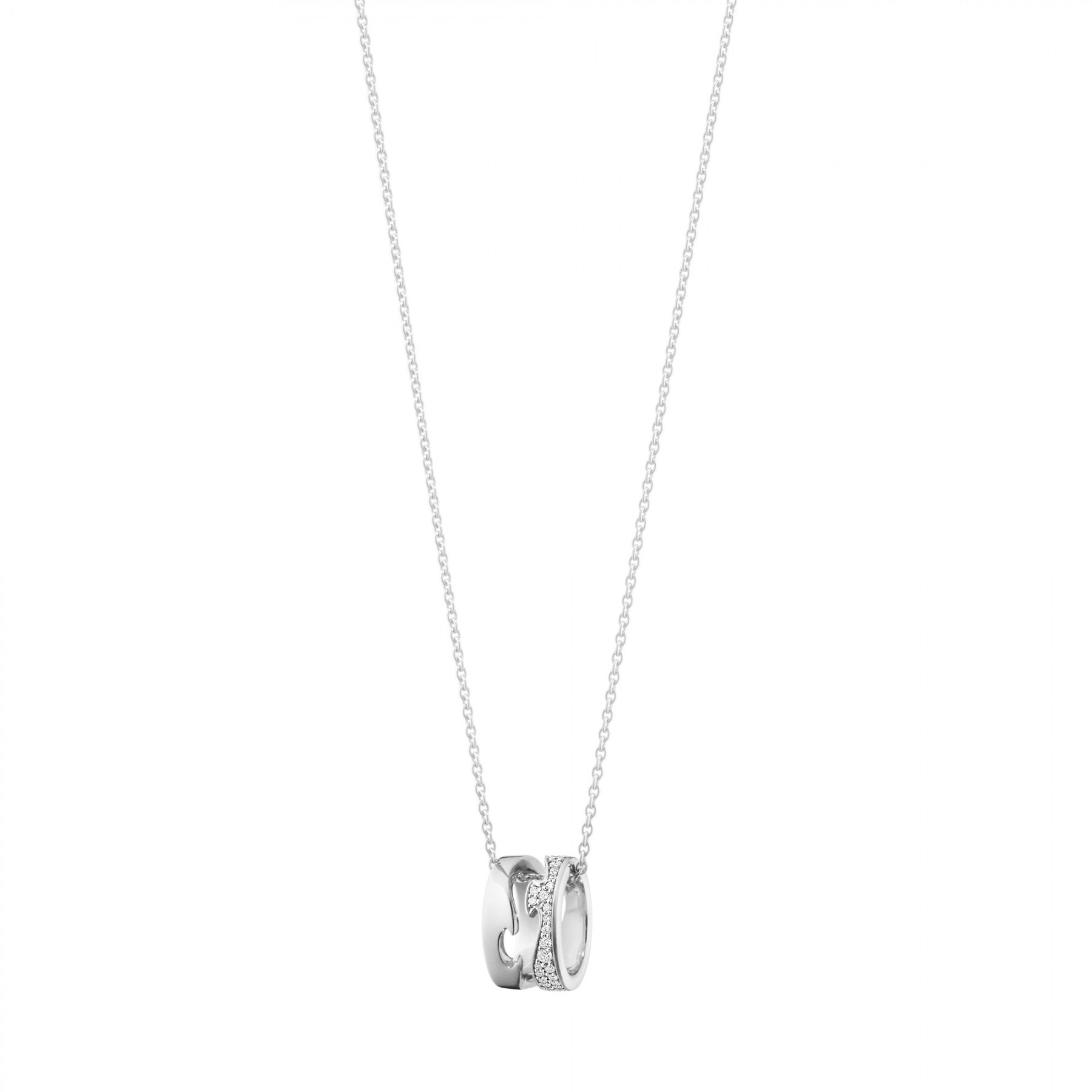 18 kt. Fusion vedhæng 18kt.hvg 0,22ct. 1638HG