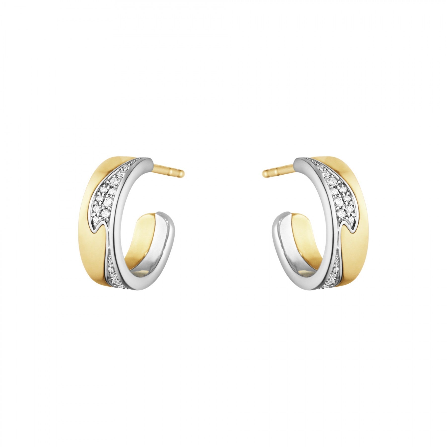 Fusion ørestikker 18kt 0,18ct pavé 2fv