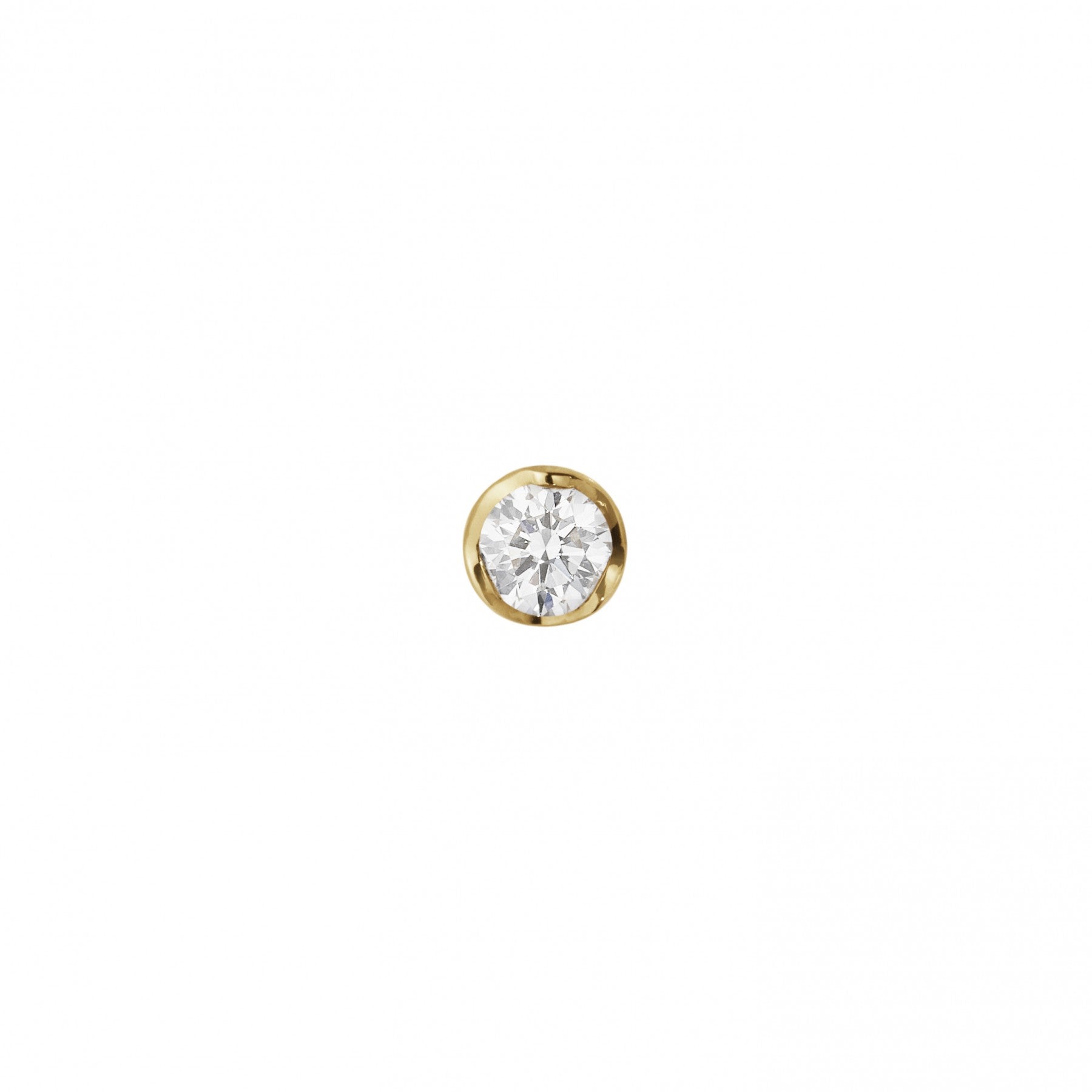 18 kt. Signature Solitaire ørestik 0,05 ct. 1 stk.