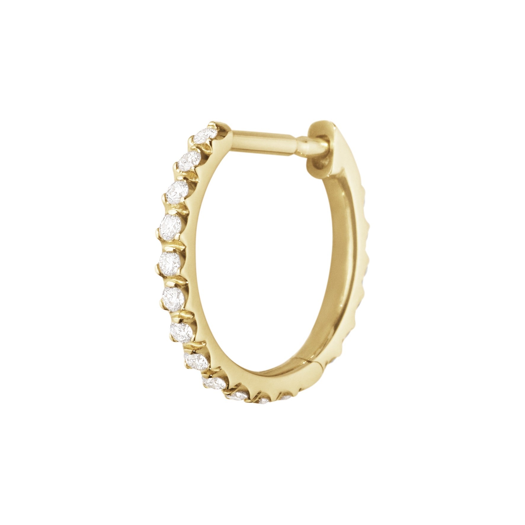 18 kt. Signature ørecreol  0,10 ct. pr stk.