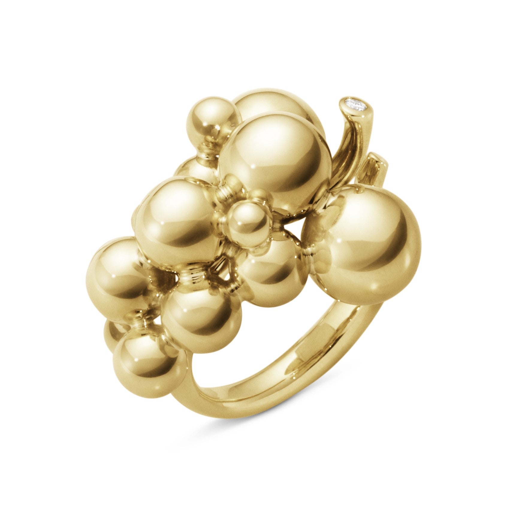 18 kt. Moonlight Grapes ring 0,02 ct.