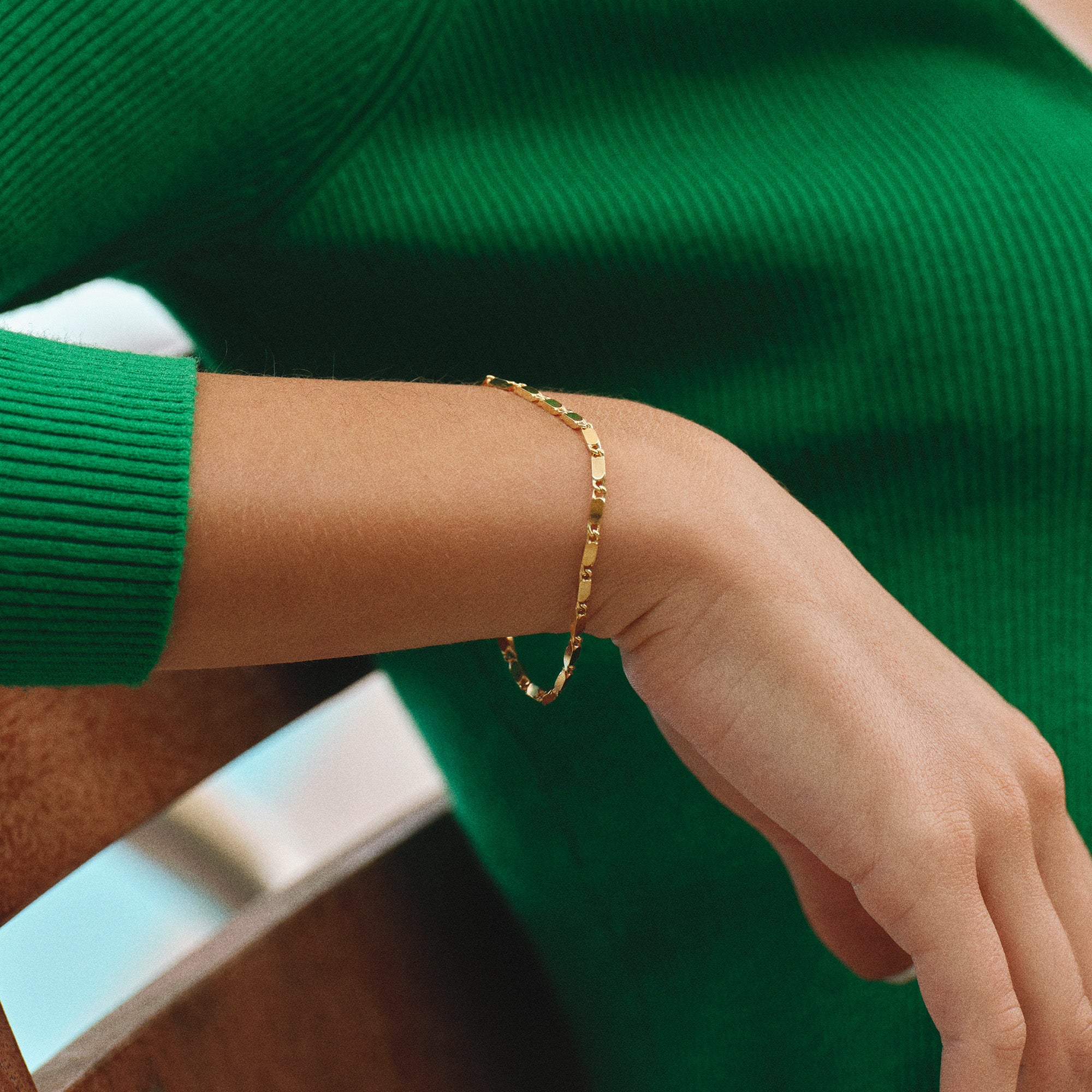 Large Essentia forgyldt armbånd