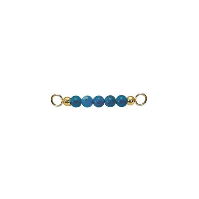 Blue Apatite top forgyldt til armring
