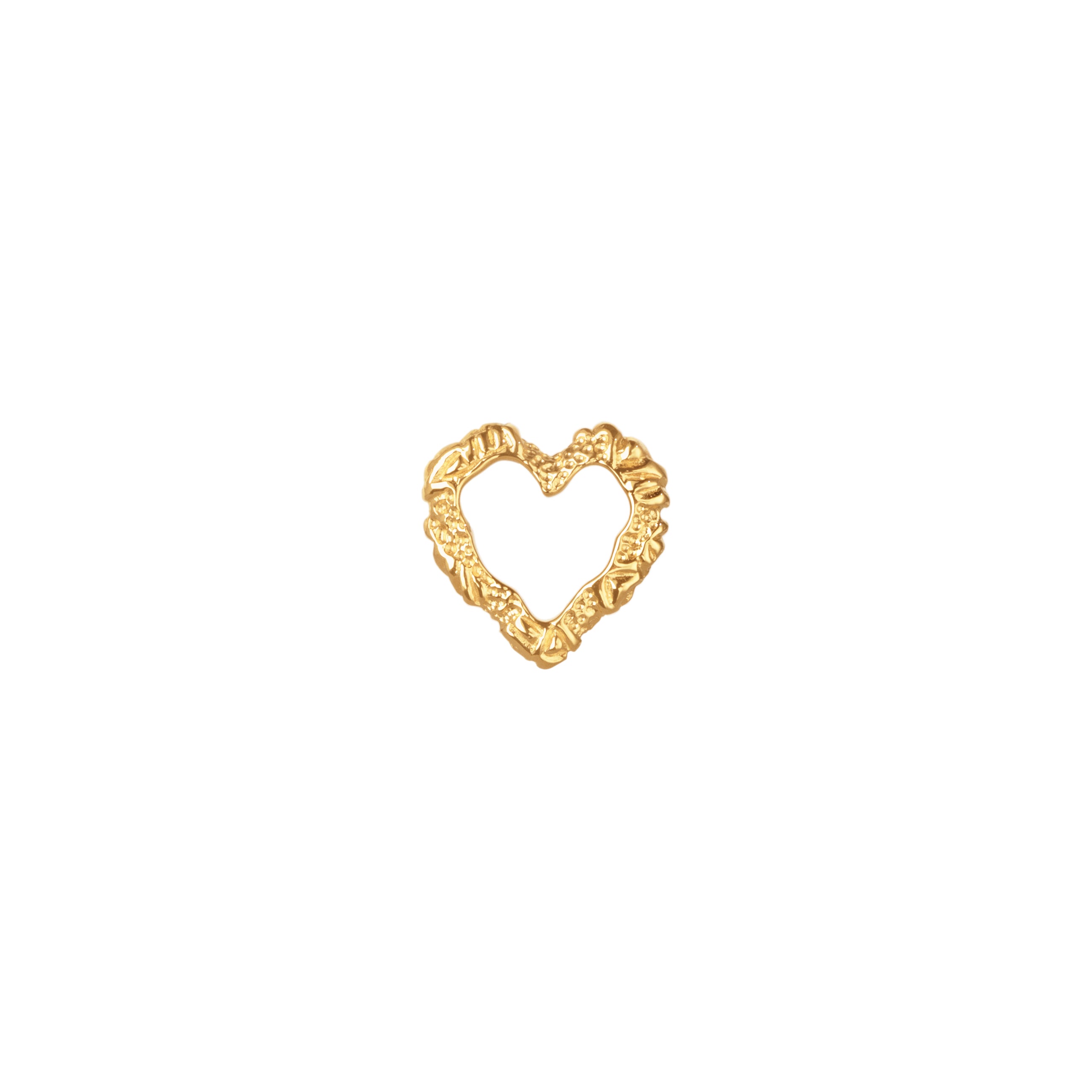 Mini Heart Crush vedhæng forgyldt sølv