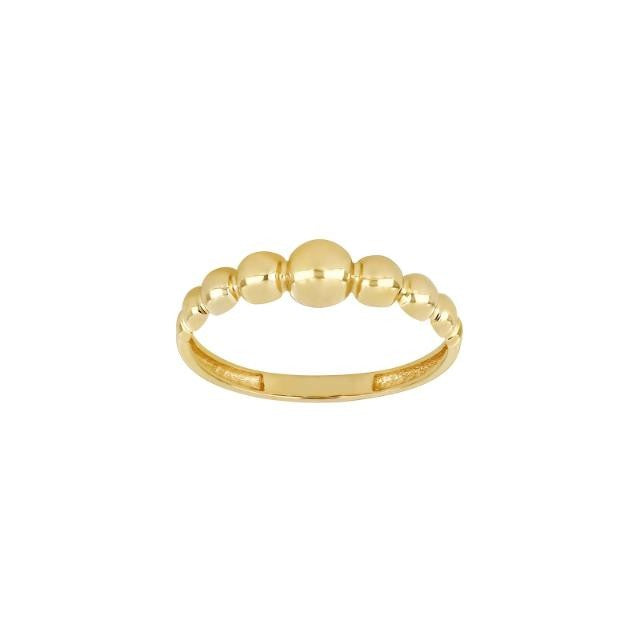 8 kt. ring med kugler