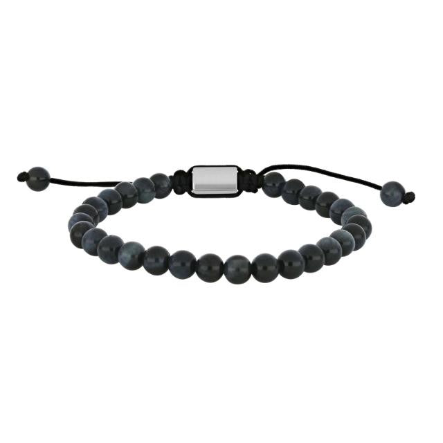 SON stenarmbånd blå tigerøje 6 mm.