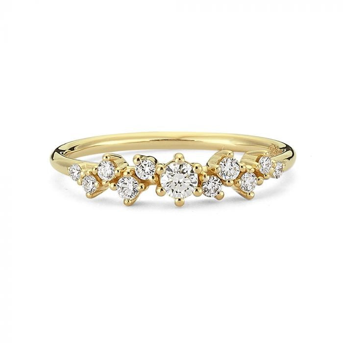 14 kt. Ring Twinkle 0,26 ct. W-Si