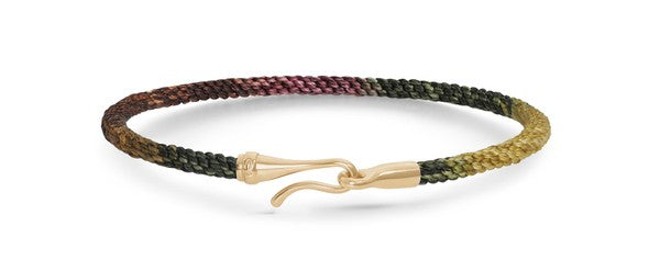 Armbånd Life, håndknyttet reb 0,3mm, farve: Plum
