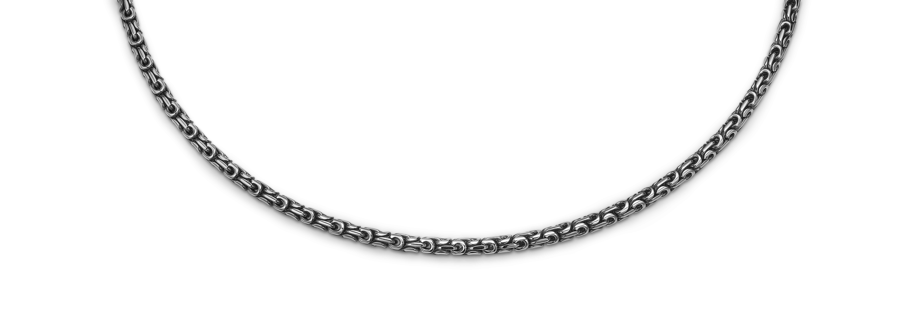 Sølv halskæde Maderia 4,3mm 50 cm.