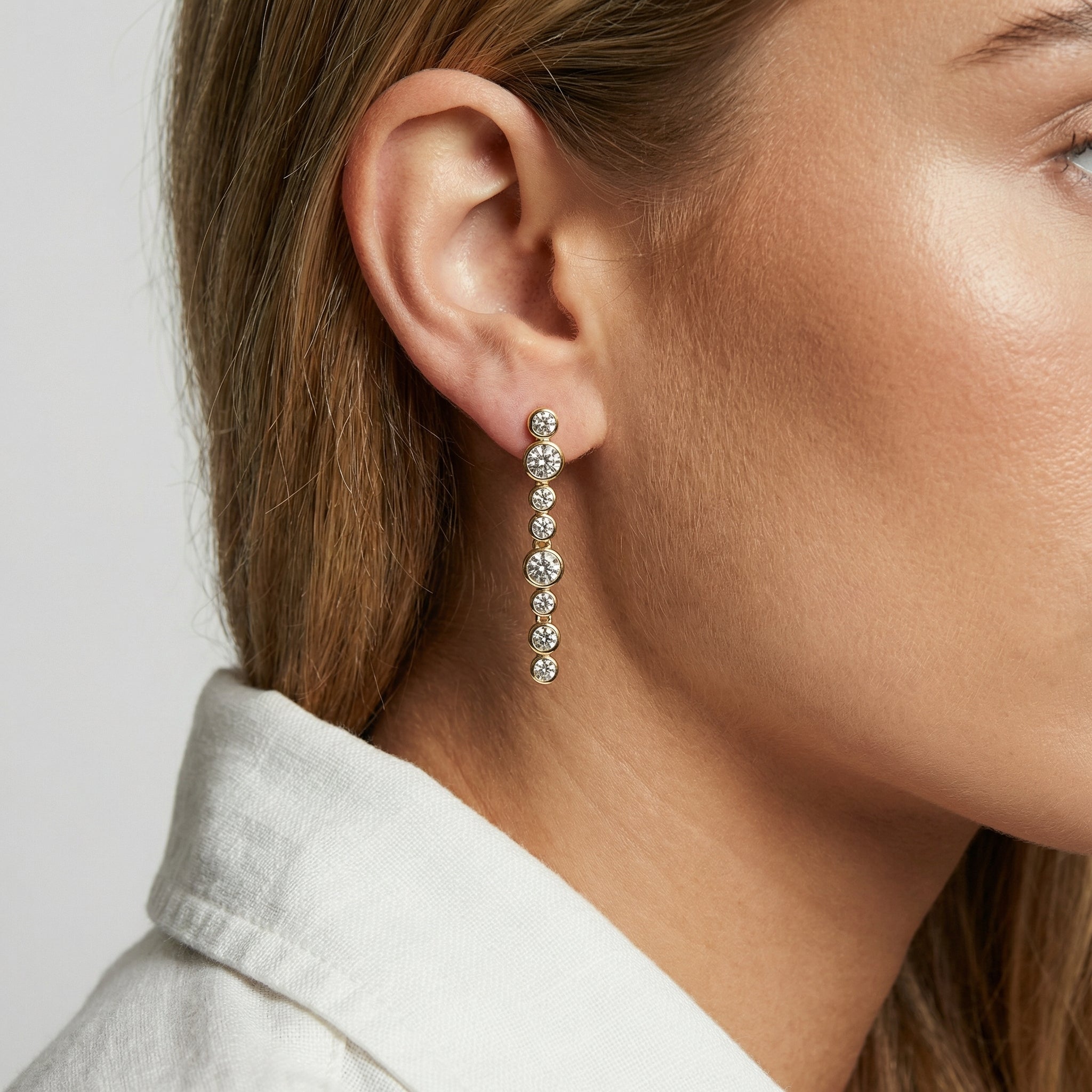 Sardinien Lungo Piccolo sølv øreringe