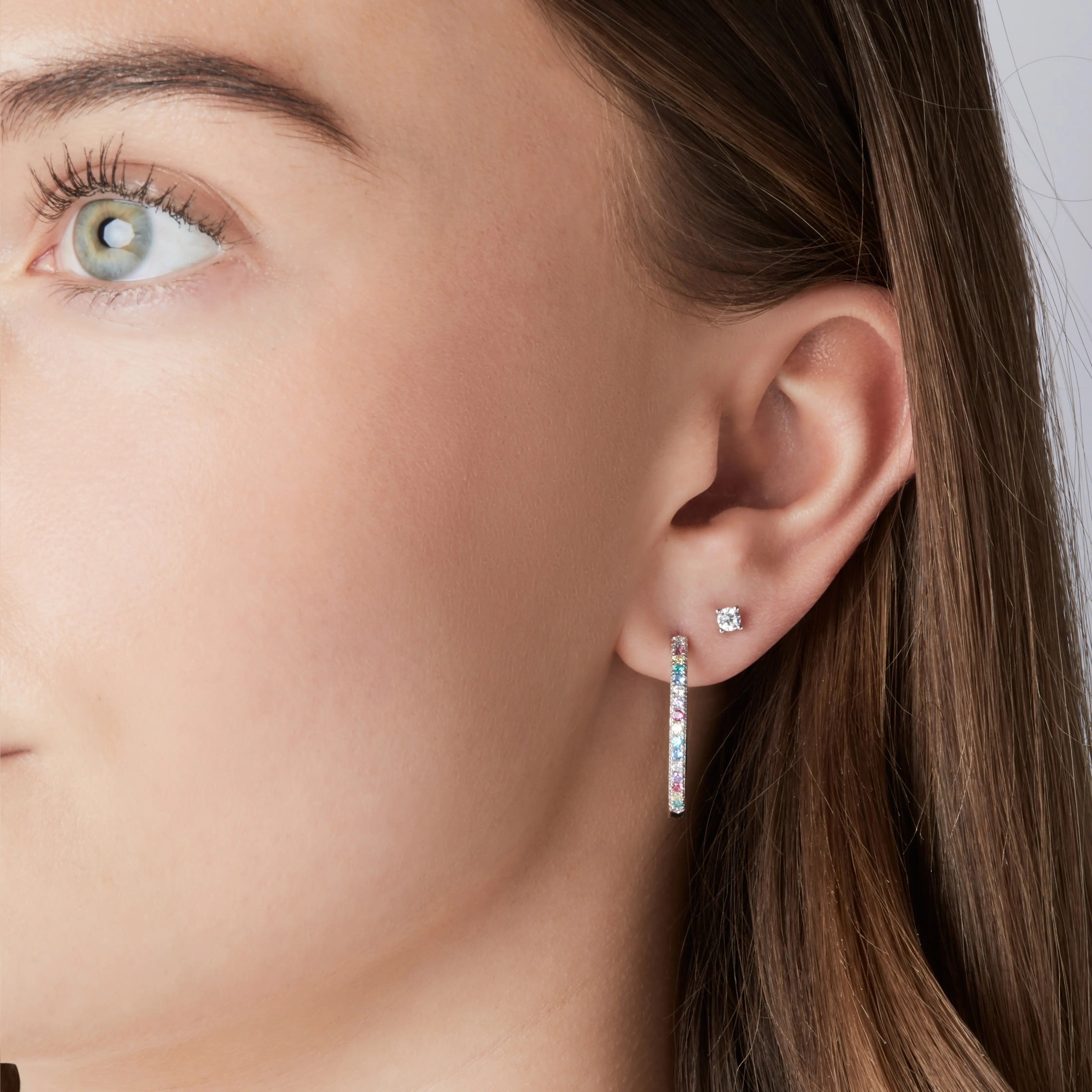 Sølv ørestikker Princess Piccolo