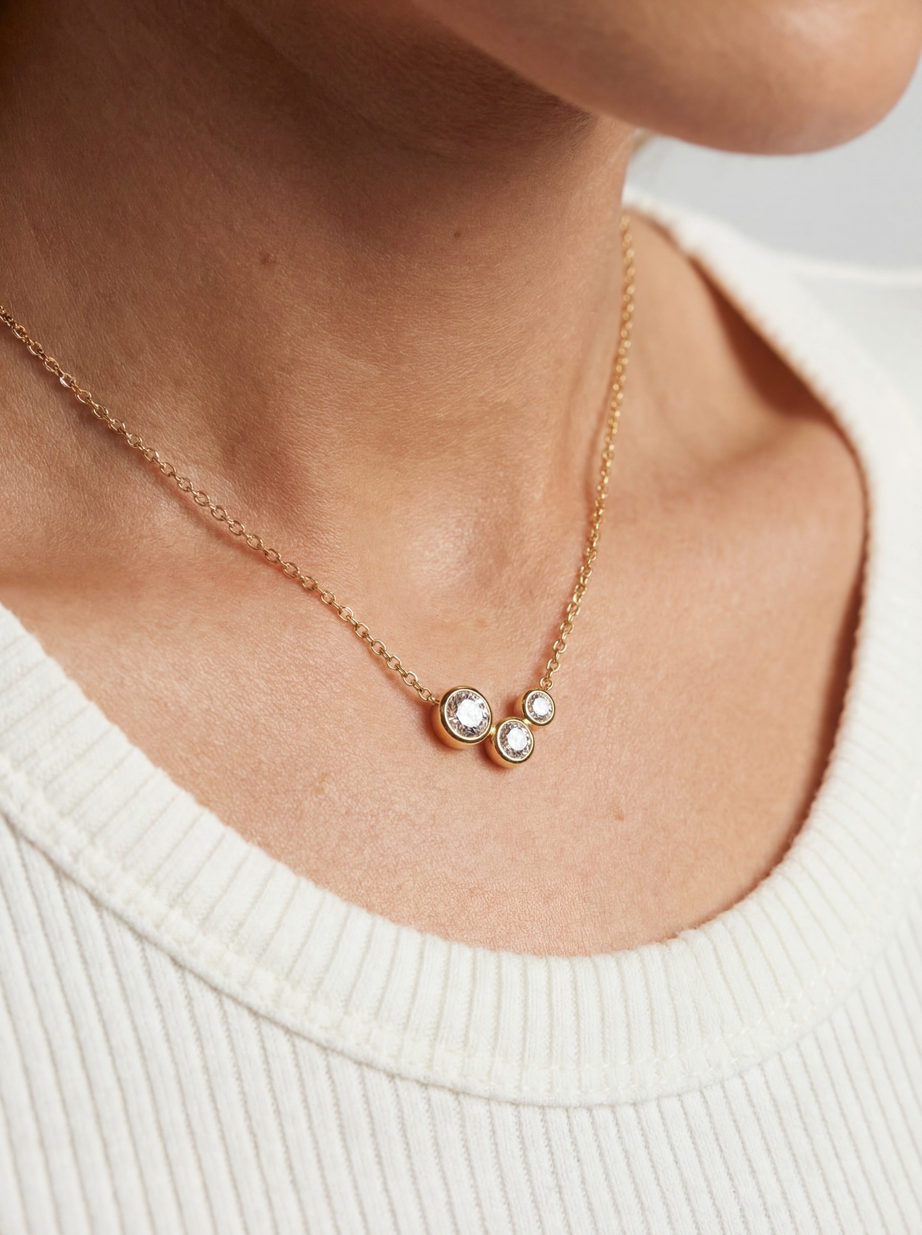 Sardinien Tre forgyldt halskæde