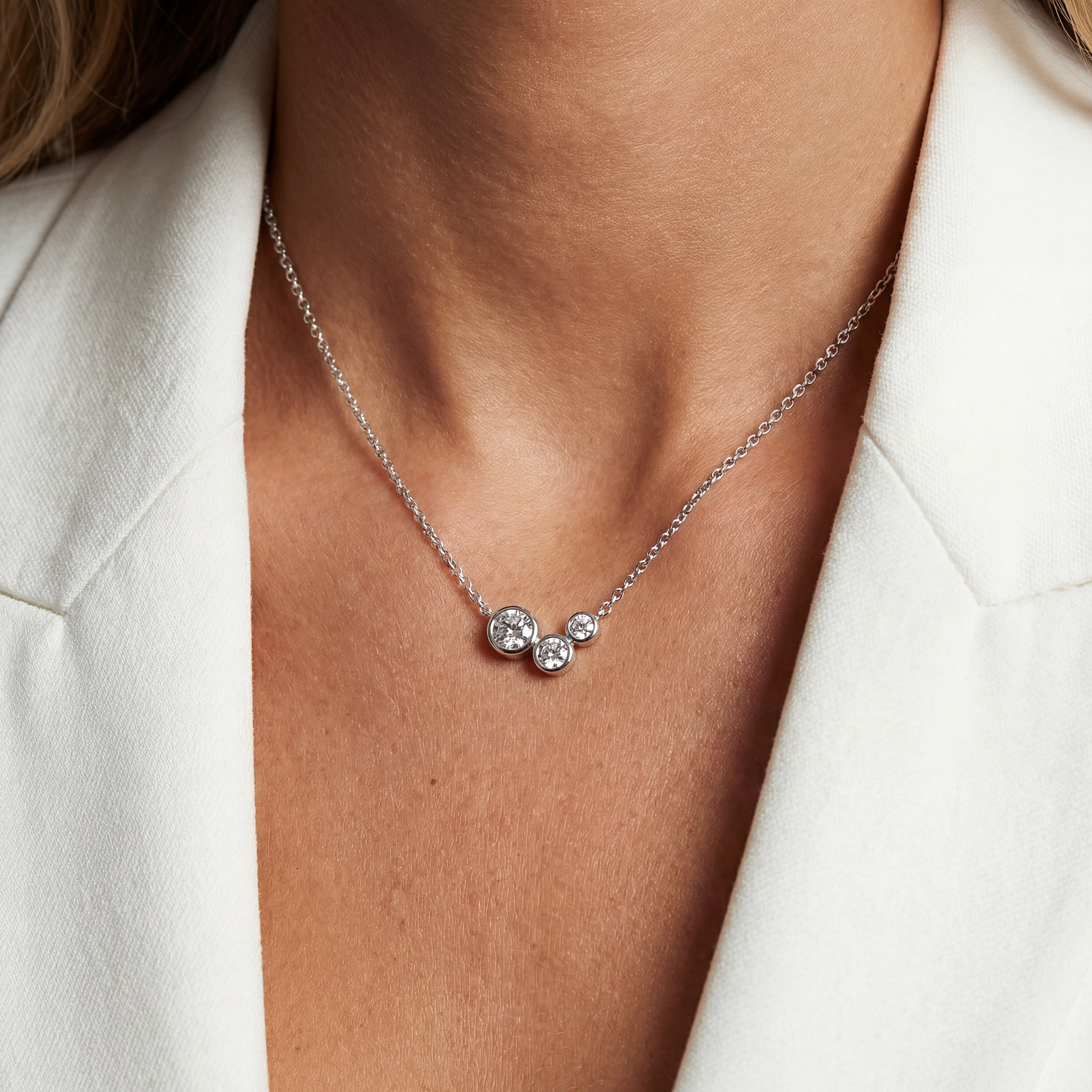 Sardinien Tre sølv halskæde