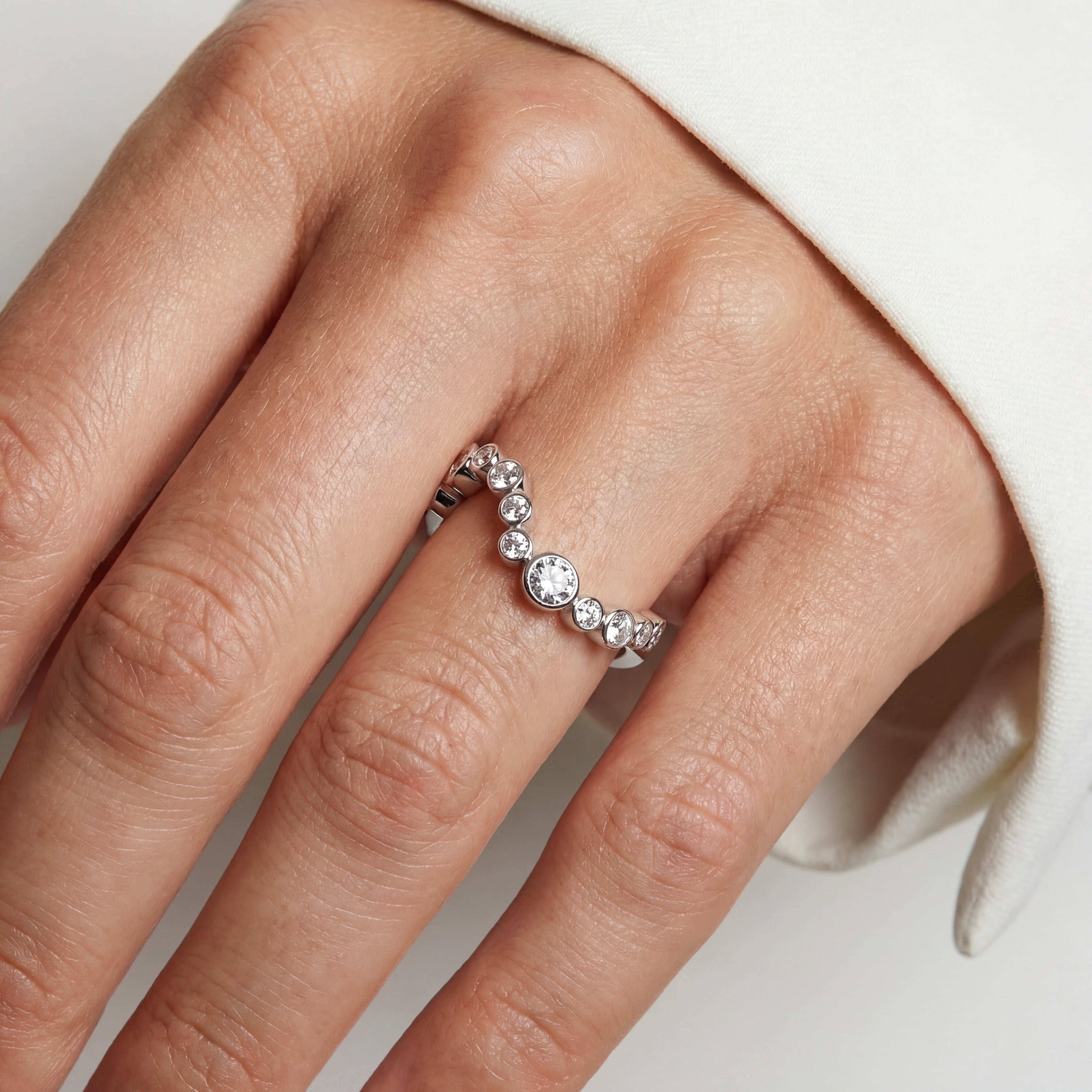 Sardinien Wave sølv ring