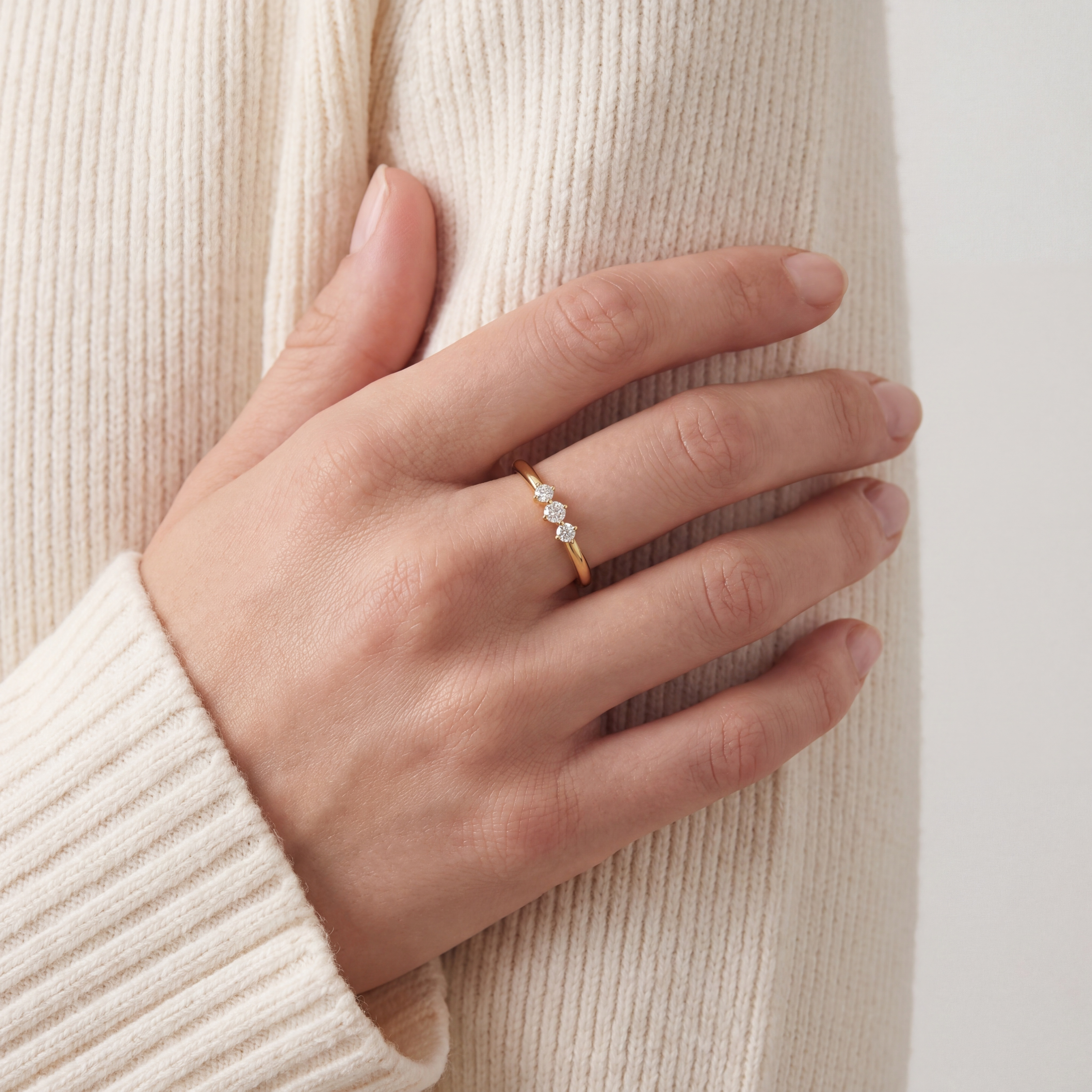 Princess ring forgyldt sølv