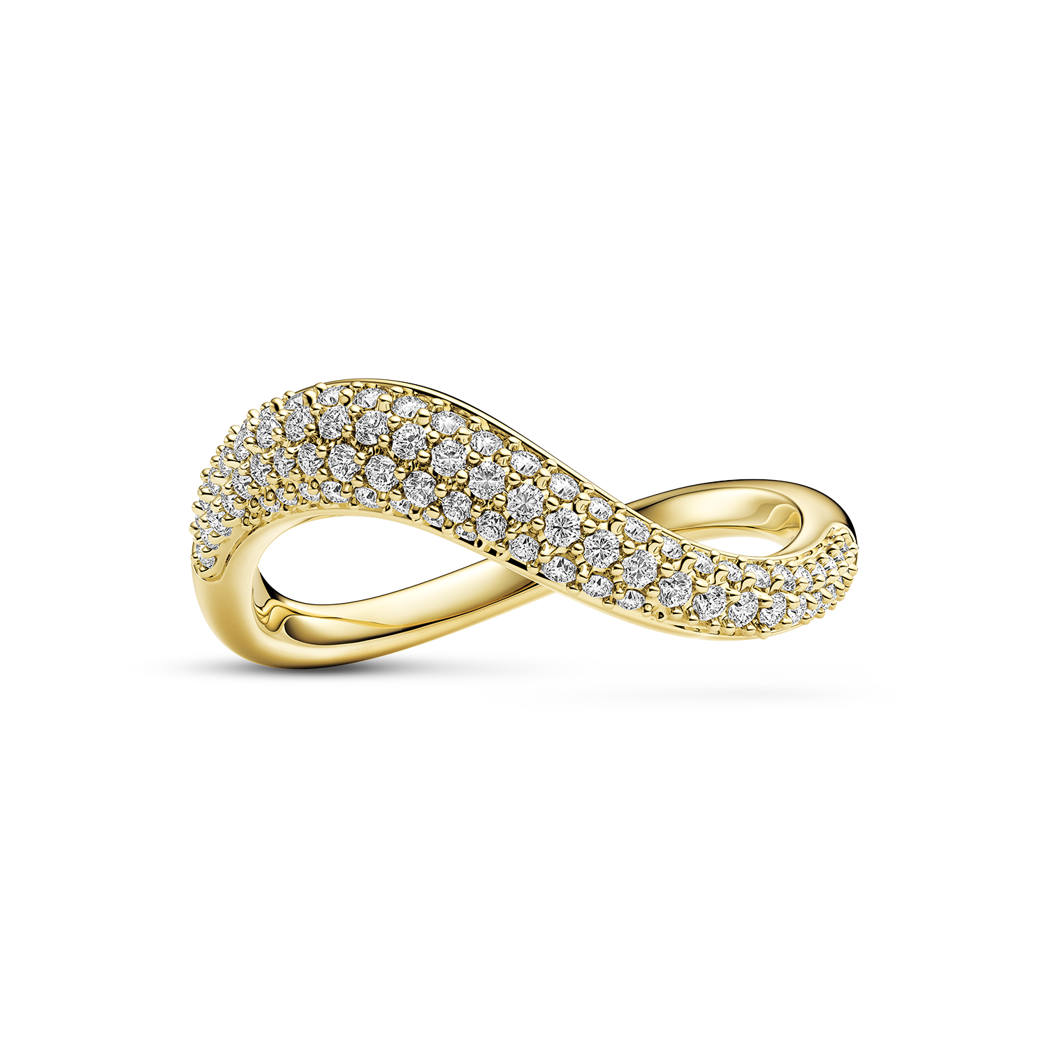 Infinito ring forgyldt sølv