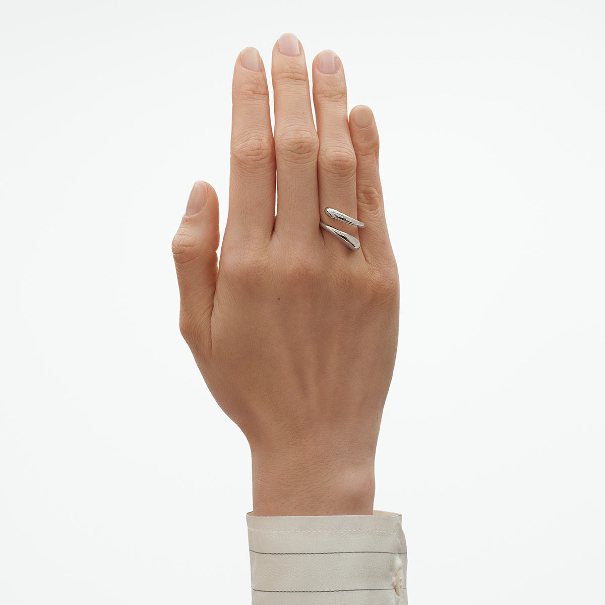Mercy Twist sølv ring