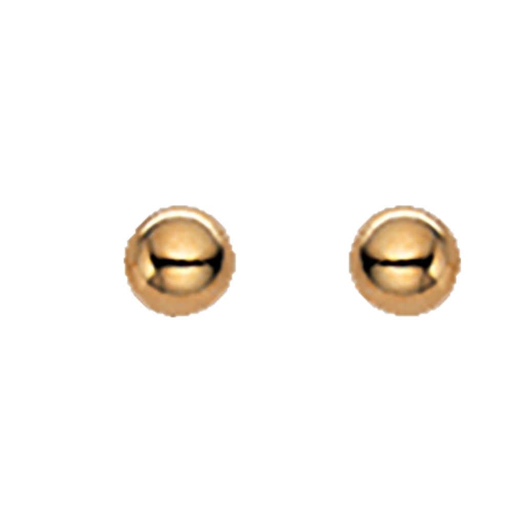 Ørepynt  kugle 3 mm. 14 kt.