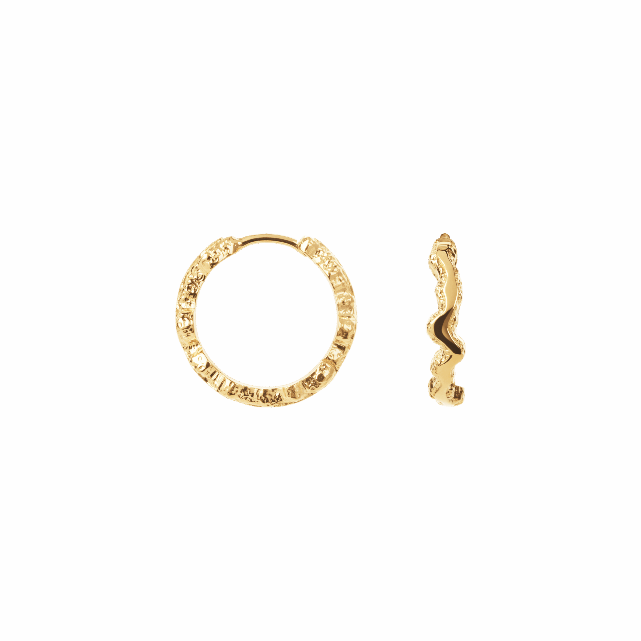 Small Shiny Sparkly forgyldte hoops